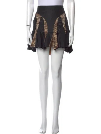 Pre-owned Alexander Mcqueen Vintage Mini Skirt In Black