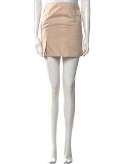 Pre-owned Alexander Mcqueen Vintage Mini Skirt In Neutral