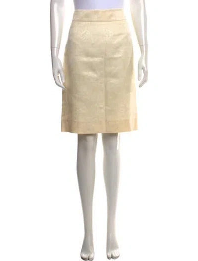 Pre-owned Alexander Mcqueen Vintage Mini Skirt In Neutrals
