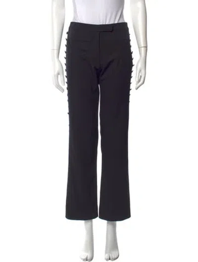 Pre-owned Alexander Mcqueen Vintage Straight Leg Pants In Black