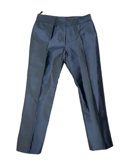 Pre-owned Alexander Mcqueen Vintage Straight Leg Pants In Blue