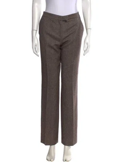 Pre-owned Alexander Mcqueen Vintage Straight Leg Pants In Brown