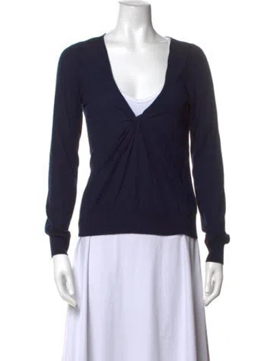 Pre-owned Alexander Mcqueen Vintage V-neck Sweater In Black