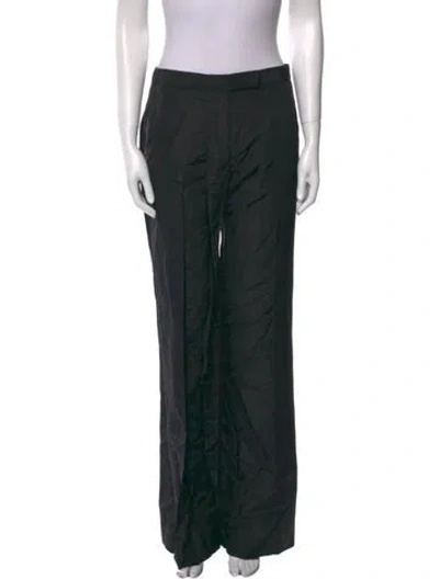 Pre-owned Alexander Mcqueen Vintage Wide Leg Pants In Black