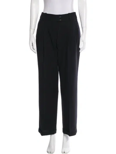 Pre-owned Alexander Mcqueen Vintage Wide Leg Pants W/ Tags In Black