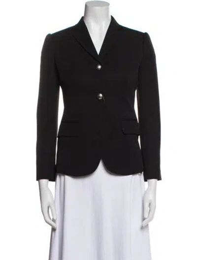 Pre-owned Alexander Mcqueen Virgin Wool Blazer In Black