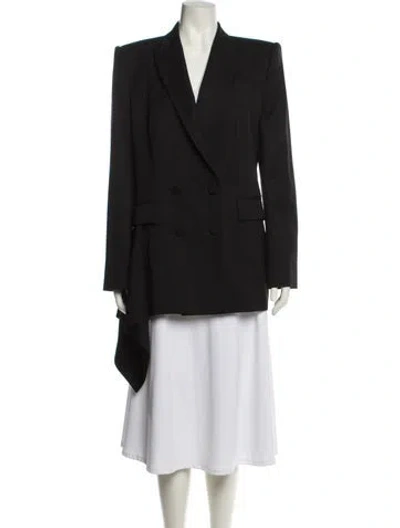 Pre-owned Alexander Mcqueen Virgin Wool Blazer In Black