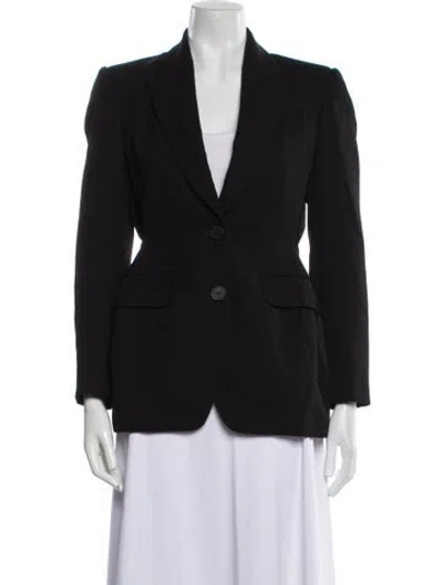 Pre-owned Alexander Mcqueen Virgin Wool Blazer In Blue