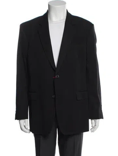 Pre-owned Alexander Mcqueen Virgin Wool Blazer In Blue