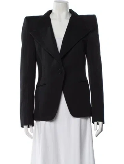 Pre-owned Alexander Mcqueen Virgin Wool Blazer In Gray