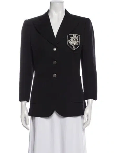 Pre-owned Alexander Mcqueen Virgin Wool Blazer In Gray