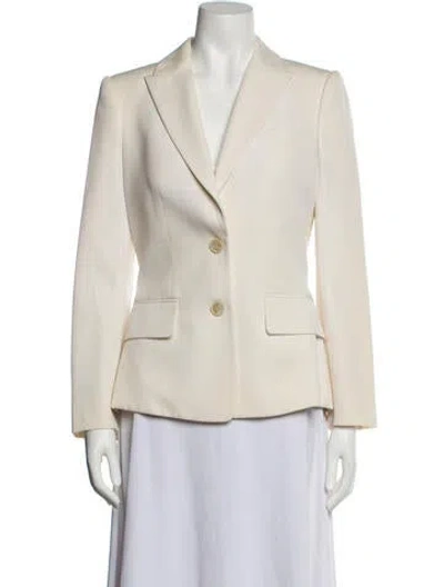 Pre-owned Alexander Mcqueen Virgin Wool Blazer In Neutral
