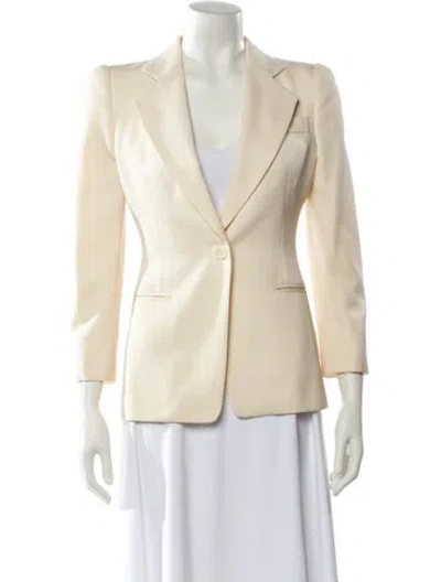 Pre-owned Alexander Mcqueen Virgin Wool Blazer In Neutral