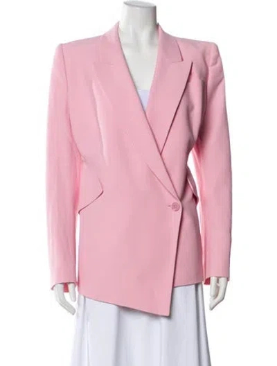 Pre-owned Alexander Mcqueen Virgin Wool Blazer In Pink