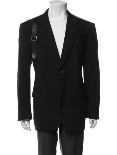 Pre-owned Alexander Mcqueen Virgin Wool Coat In Black
