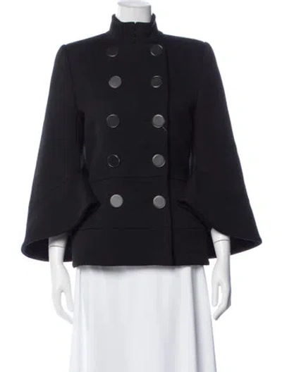 Pre-owned Alexander Mcqueen Virgin Wool Coat In Blue