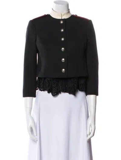 Pre-owned Alexander Mcqueen Virgin Wool Evening Jacket In Black