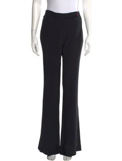 Pre-owned Alexander Mcqueen Virgin Wool Flared Pants W/ Tags In Black