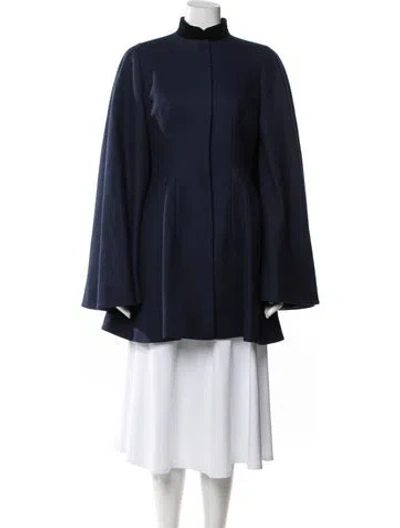 Pre-owned Alexander Mcqueen Virgin Wool Jacket In Blue