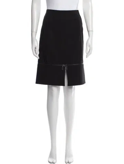 Pre-owned Alexander Mcqueen Virgin Wool Knee-length Skirt In Gray