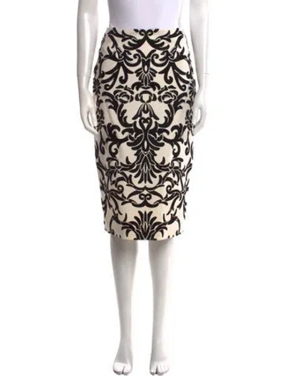 Pre-owned Alexander Mcqueen Virgin Wool Knee-length Skirt In Neutral