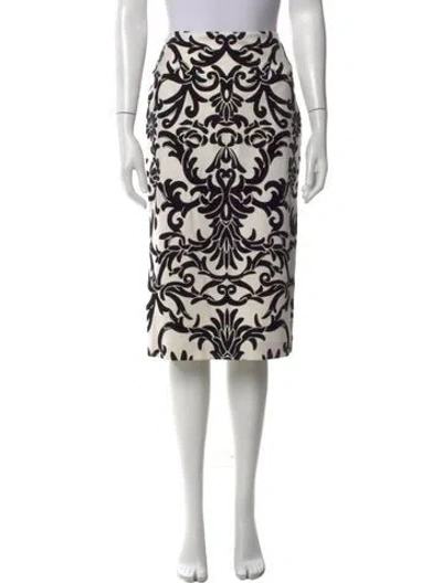 Pre-owned Alexander Mcqueen Virgin Wool Midi Length Skirt In Neutral