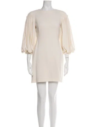 Pre-owned Alexander Mcqueen Virgin Wool Mini Dress In Green