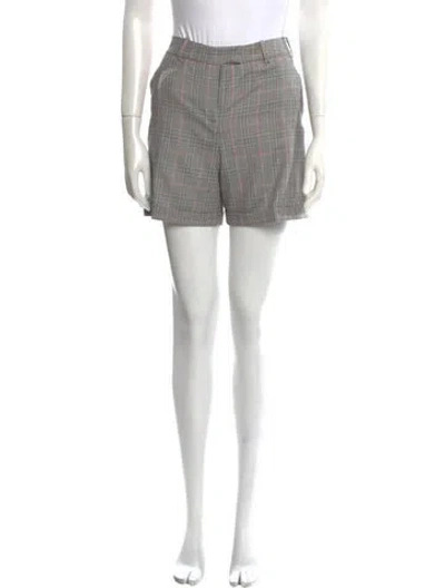 Pre-owned Alexander Mcqueen Virgin Wool Mini Shorts In Black