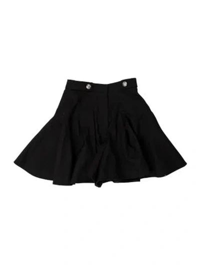 Pre-owned Alexander Mcqueen Virgin Wool Mini Shorts In Black
