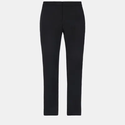 Pre-owned Alexander Mcqueen Virgin Wool Pants 40 In Black