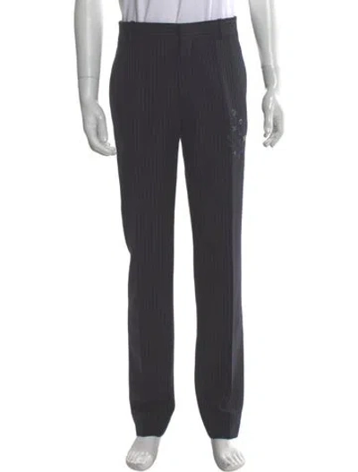Pre-owned Alexander Mcqueen Virgin Wool Pants In Gray