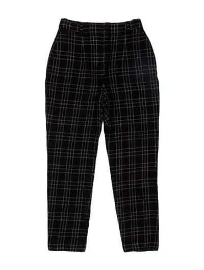 Pre-owned Alexander Mcqueen Virgin Wool Skinny Leg Pants In Black