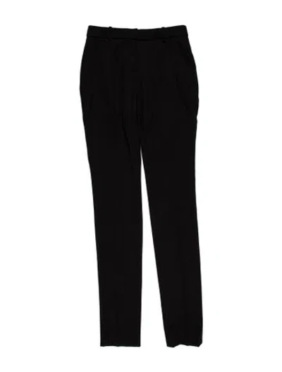 Pre-owned Alexander Mcqueen Virgin Wool Skinny Leg Pants In Black