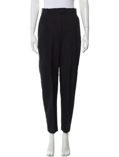 Pre-owned Alexander Mcqueen Virgin Wool Skinny Leg Pants In Blue