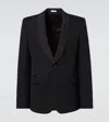 Alexander Mcqueen Tailored Wool Blazer Flap Pockets In Black
