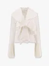 Alexander Mcqueen Ruffled Pleated Blouse