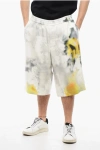 Alexander Mcqueen Abstract-printed Knee-length Bermuda Shorts