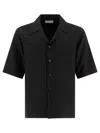Alexander Mcqueen Viscose Shirt With Subtle Skull Pattern In Black