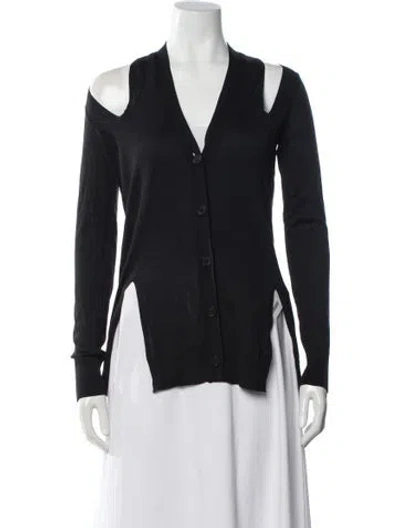 Pre-owned Alexander Mcqueen V-neck Sweater In Gray