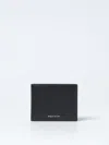 Alexander Mcqueen Leather Bifold Wallet With In 黑色