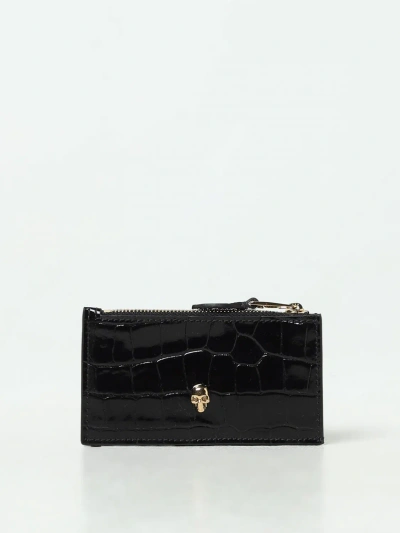 Alexander Mcqueen Wallet  Woman Colour Black