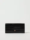 Alexander Mcqueen Crinkled Leather Clutch Bag In 黑色