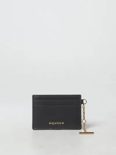Alexander Mcqueen Wallet  Woman Color Black In 黑色