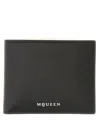 Alexander Mcqueen Men Wallet With Logo In Black