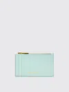 Alexander Mcqueen Wallet Mcqueen Woman Color Green In Blue
