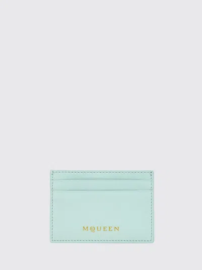 ALEXANDER MCQUEEN WALLET MCQUEEN WOMAN COLOR GREEN,H43129012