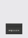 Alexander Mcqueen Card Holder With Logo In Black