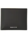 Alexander Mcqueen Men Wallet With Logo In Black