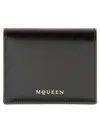 Alexander Mcqueen Logo Snap Button Cardholder Slots In Black