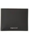 Alexander Mcqueen Men Wallet With Logo In Black